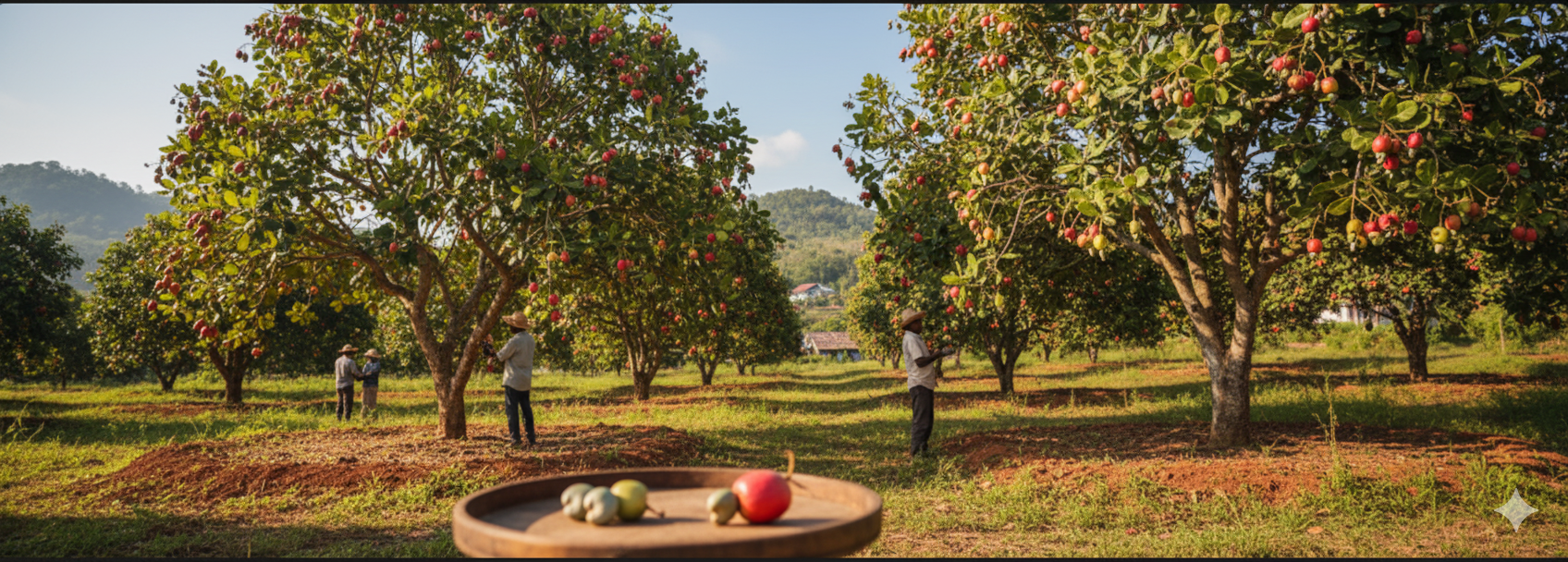 Cashew field or farm